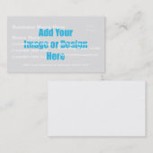 (カスタマイズ) "あなたの"イメージ、文字およびロゴを加えて下さい 名刺 (正面/裏面)