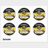 カスタマイズ |お名前 |車クラシック車庫 ラウンドシール (シート)