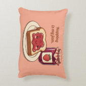 「カスタマイズ」が私の好み - かわいいジャムとパン漫画 アクセントクッション (裏面(縦))