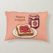 「カスタマイズ」が私の好み - かわいいジャムとパン漫画 アクセントクッション (裏面)