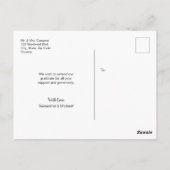 カスタマイズ | さくらんぼ | 結婚感謝 ポストカード (裏面)