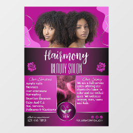 カスタマイズ アフリカ系アメリカ人 美容院 フロント ウィンドウサイン