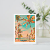 カスタマイズ..アロハワイコロアビーチビッグアイランド ポストカード (スタンド正面)