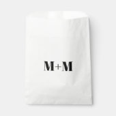 カスタマイズ/イニシャル黒文字番号白 フェイバーバッグ (正面)