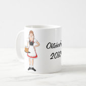 カスタマイズ--オクトーバーフェスト女子 コーヒーマグカップ (正面左)