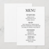 カスタマイズ - オリジナルメニューを作成 メニュー (正面/裏面)