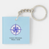 カスタマイズ「キャプテンジャック」帆船キーチェーン キーホルダー (裏面)