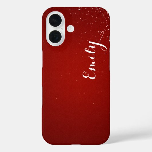 カスタマイズ キャンディ レッド ダイヤモンド - Barely There Case-Mate iPhoneケース (裏面)