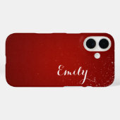 カスタマイズ キャンディ レッド ダイヤモンド - Barely There Case-Mate iPhoneケース (裏面 (横))