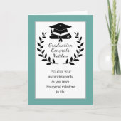 カスタマイズ、クラシックおめでとう卒業カード シーズンカード (正面)