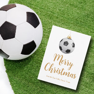 カスタマイズ サッカー チーム メリークリスマス シーズンカード