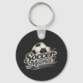 カスタマイズ サッカー ママ キーチェーン - 名前入れ可能 (正面)