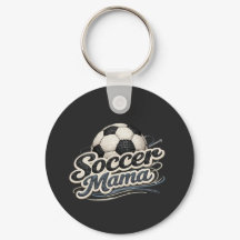 カスタマイズ サッカー ママ キーチェーン - 名前入れ可能