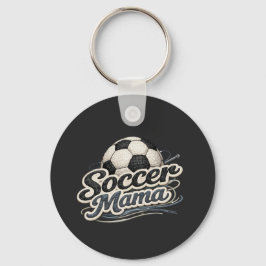 カスタマイズ サッカー ママ キーチェーン - 名前入れ可能