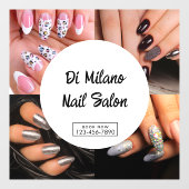 カスタマイズ シンプル カラフル ネイルサロン プロモーション ウィンドウサイン (シート)