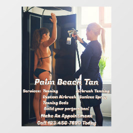 カスタマイズ スプレー タンニング ブース ビジネス 4  ウィンドウサイン
