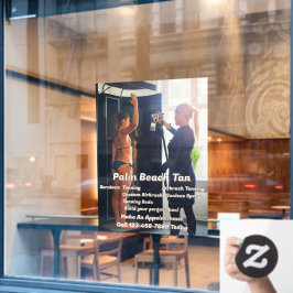 カスタマイズ スプレー タンニング ブース ビジネス 4  ウィンドウサイン