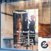 カスタマイズ スプレー タンニング ブース ビジネス 4 ウィンドウサイン (カフェ窓)