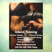 カスタマイズ スプレー タンニング Booth ビジネス ウィンドウサイン (シート3)