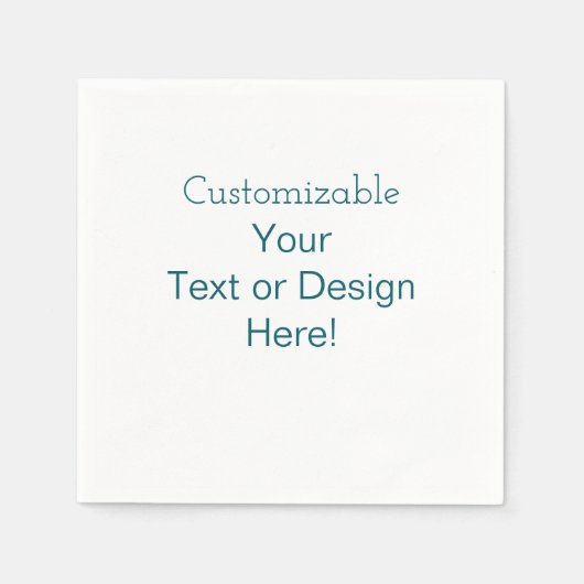カスタマイズ/テキストまたはデザインはこちら！ スタンダードカクテルナプキン (正面)