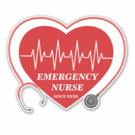 カスタマイズ ナース 愛 ハート EKG 聴診器 シール