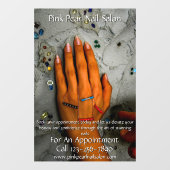 カスタマイズ ネイルサロン セット ネイル ビジネス 2 ウィンドウサイン (シート)