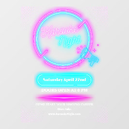 カスタマイズ ネオン カラオケ ナイト 大 ウィンドウサイン