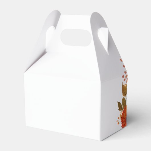 カスタマイズ ハッピー サンクスギビング リーフ ビジネス パーティー フェイバーボックス (裏面サイド)