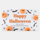 カスタマイズ ハロウィンパーティー 社内イベント 長方形シール (正面)