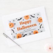 カスタマイズ ハロウィンパーティー 社内イベント 長方形シール (封筒)