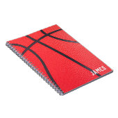 カスタマイズ |バスケットボールコーチノートブックジャーナル ノートブック (右側)