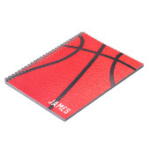 カスタマイズ |バスケットボールコーチノートブックジャーナル ノートブック (左側)