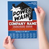 カスタマイズ!パワーウォッシュ加圧洗浄プロモーション チラシ (手)