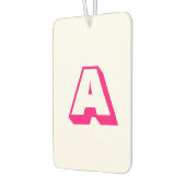 カスタマイズ、パーソナライズされたアルファベットイニシャルモノグラム カーエアーフレッシュナー (左)