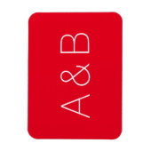 カスタマイズ、パーソナライズされたアルファベットイニシャルモノグラム マグネット (縦)