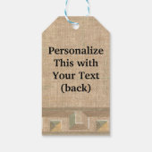 カスタマイズ&パーソナライズ – 接線ハッチングデザイン ギフトタグ (裏面)