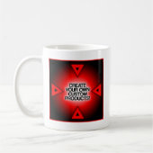 カスタマイズ/パーソナライズ/独自の作成 コーヒーマグカップ (左)