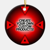 カスタマイズ/パーソナライズ/独自の作成 セラミックオーナメント (正面)