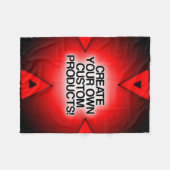 カスタマイズ/パーソナライズ/独自の作成 フリースブランケット (正面(横))