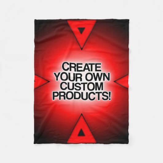 カスタマイズ/パーソナライズ/独自の作成 フリースブランケット (正面)