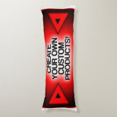 カスタマイズ/パーソナライズ/独自の作成 ボディピロー (正面縦)