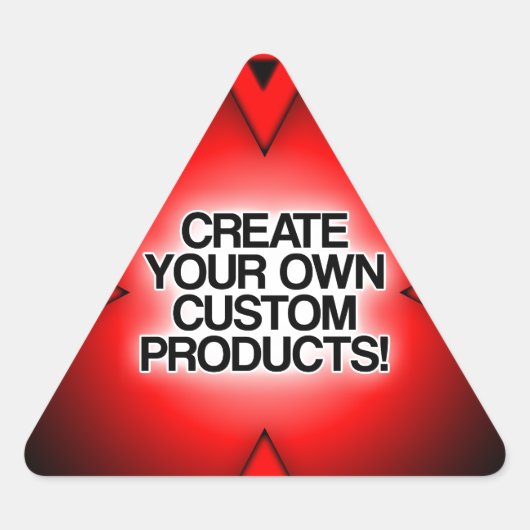 カスタマイズ/パーソナライズ/独自の作成 三角形シール (正面)