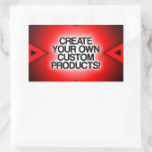 カスタマイズ/パーソナライズ/独自の作成 長方形シール (バッグ)