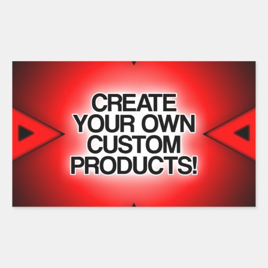 カスタマイズ/パーソナライズ/独自の作成 長方形シール (正面)