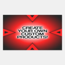 カスタマイズ/パーソナライズ/独自の作成 長方形シール