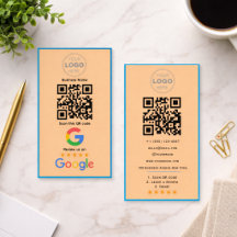カスタマイズ ビジネス レビュー QR コード ロゴ