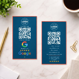 カスタマイズ ビジネス レビュー QR コード ロゴ 名刺