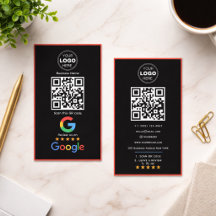 カスタマイズ ビジネス レビュー QR コード ロゴ