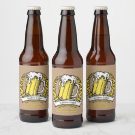 カスタマイズ ビンテージ スケッチ ビール プロフェッショナル ビールラベル