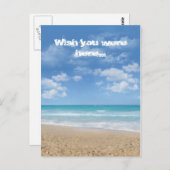 (カスタマイズ)ビーチ ポストカード (正面/裏面)